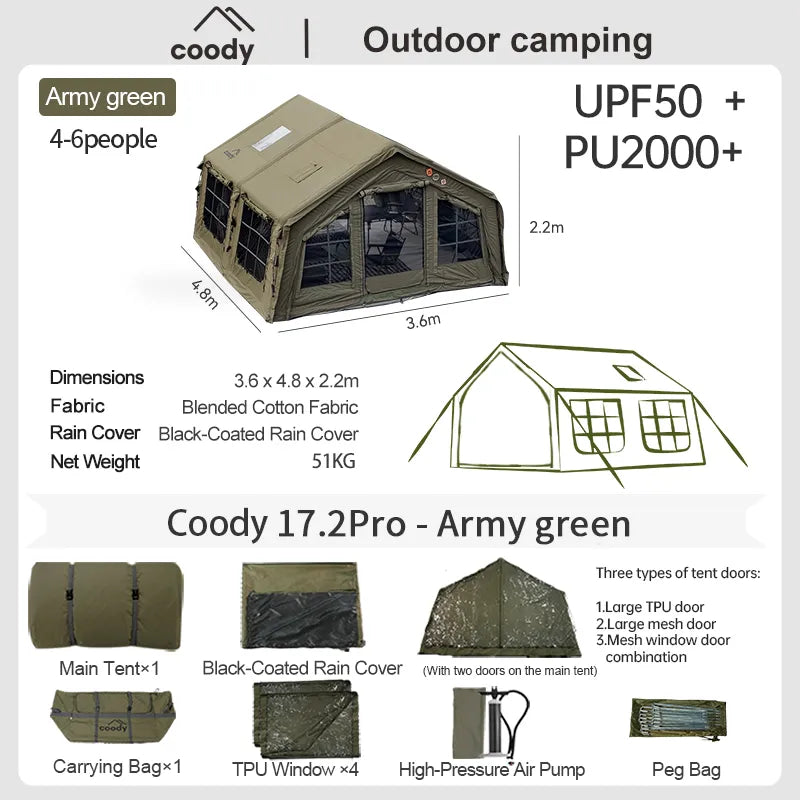 Coody 17.2 Inflatable Tent - Familia